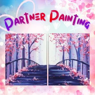 "The Bridge" Partner Painting edition - Paint and sip event at Grafted Cellars Winery & Restaurant in Claremont, CA - PaintNite.com