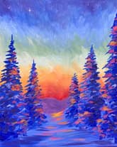 Snowy Sunset I thumbnail