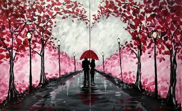 Valentine's Day Partner Painting — Painting
