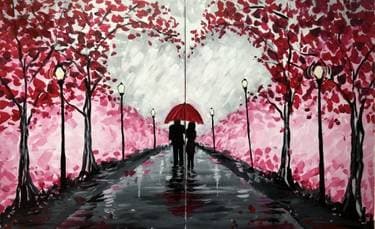 Valentine Stroll Partner Painting - Paint and sip event at Broadway Bar and Grill - Nepean in Nepean, ON - PaintNite.com