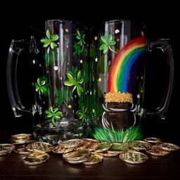 Luck of the Irish set of beer mugs thumbnail