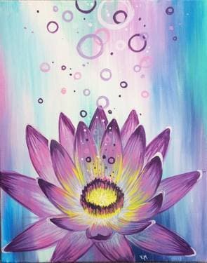 Whimsical Lotus - Paint and sip event at The Canadian Brewhouse (Edmonton North) in Edmonton, AB - PaintNite.com