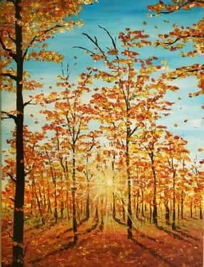 Orange Autumn Trees