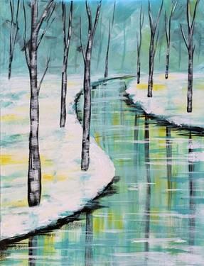 Saturday Snowy Winter Wanderings — Painting