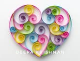 Heart of Swirls - Paper Quilling thumbnail