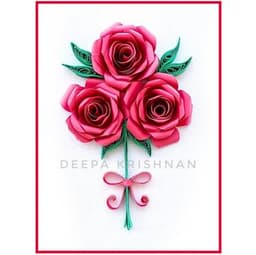 Paper Quilling - Rose Bouquet thumbnail