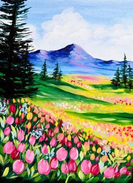 Dreamy Tulip Field - Paint Nite event in Le Claire, IA