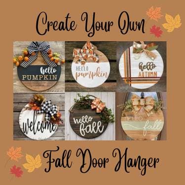 Fall Door Hanger - Paint and sip event at Momo's Sport Bar and Grill Too (Bayport) in Bayport, NY - PaintNite.com