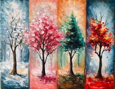Saturday The 4 Seasons — Painting