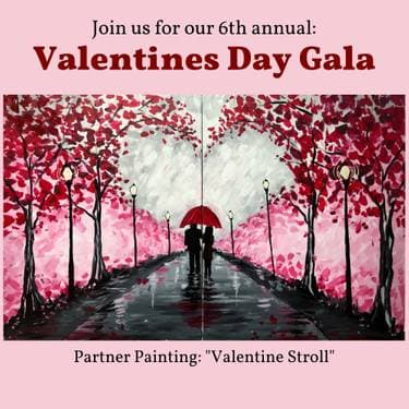 Valentines Day Gala: Valentine Stroll - Paint and sip event at The Canadian Icehouse in Edmonton, AB - PaintNite.com