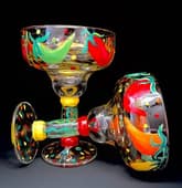 Fiesta chili margarita glasses thumbnail