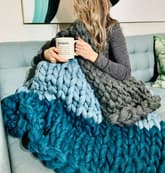 Mixed Colour Chunky Blanket thumbnail