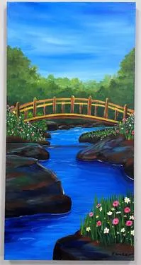 Little Golden Bridge 12x24 — Painting