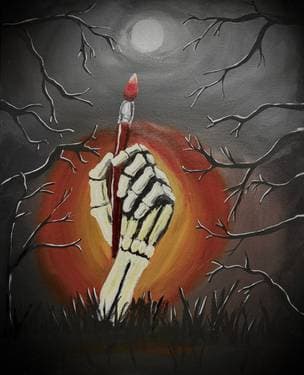 Brush With Death - Paint Nite event in Regina, SK