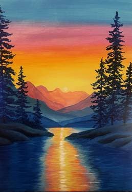 Valley of Light - Paint Nite event in Vancouver, BC