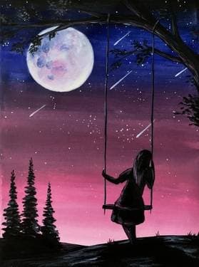 Wishing On A Star - Paint and sip event at Parktown Pizza Company Milpitas in Milpitas, CA - PaintNite.com