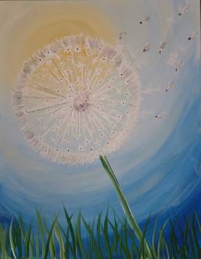 Shine Bright Dandelion — Painting