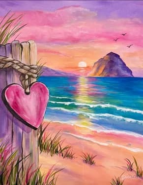Seaside Sweetheart - Paint Nite event in Harrington, DE
