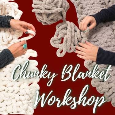 Hand-Knit Cozy Chunky Blanket Workshop with Family & Friends - Paint and sip event at Mt. Baldy Brewing in Upland, CA - PaintNite.com