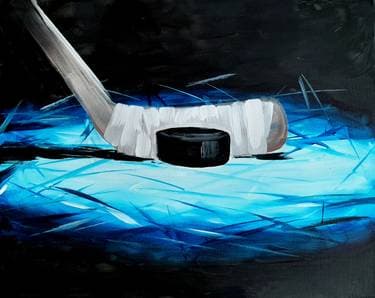 Hockey Night - Paint and sip event at The Rec Room - West Edmonton Mall in Edmonton, AB - PaintNite.com