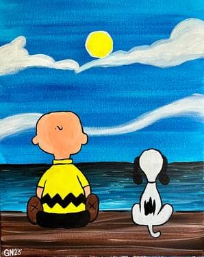 A Comfortable Silence - Paint and sip event at Mountain Mike's Pizza in Mountain View, CA - PaintNite.com