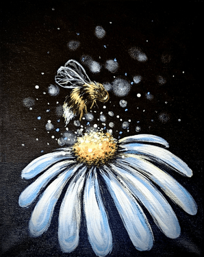 Paint Nite @Moose Orleans FRIDAYS: Daisy & Bumblebee — Painting
