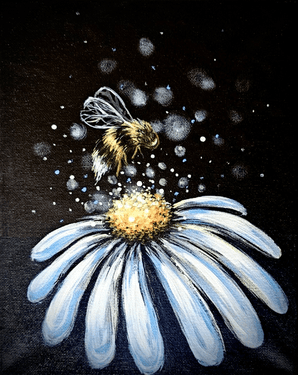 Daisy and Bumblebee - Paint and sip event at Boston Pizza Milton in Milton, ON - PaintNite.com