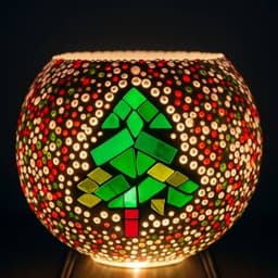 Mosaic Candle Holder with Tealight thumbnail
