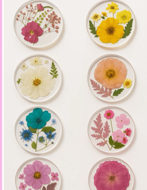 Pressed Flower & Resin Coasters - Paint and sip event at La Terraza in Sacramento , CA - PaintNite.com