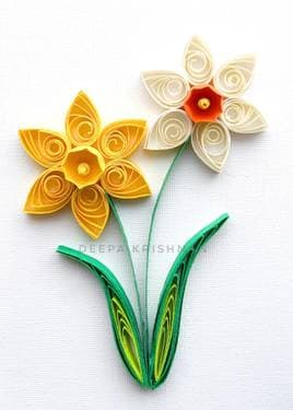 Narcissus - Paper Quilling with Deepa Krishnan