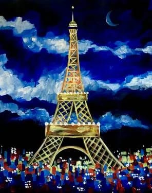 Paris at Night — Painting