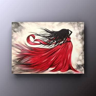 Slaying in a Red Dress - Paint and sip event at Kelseys Grandpark in MISSISSAUGA, ON - PaintNite.com