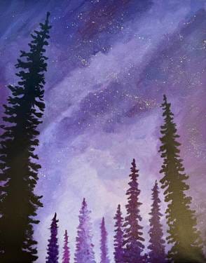 Paint Nite: Galaxy Beyond the Pines — Painting