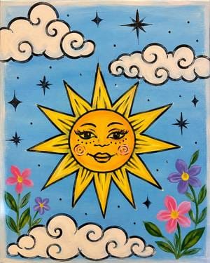 Sunshine on a Cloudy Day — Painting