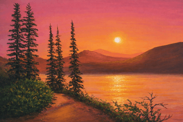 Sunrise? Sunset? - Paint and sip event at FBI Pizza in Toronto, ON - PaintNite.com