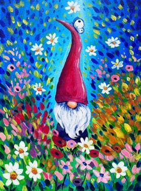 Magic Garden Gnome - Paint and sip event at Black Sheep Foothill in Salt Lake City , UT - PaintNite.com
