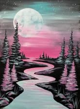Moonrise Over The River thumbnail
