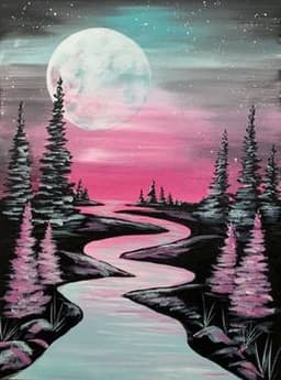Moonrise Over The River thumbnail