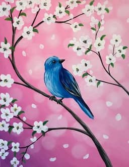 Bluebird Bokeh Blossoms thumbnail