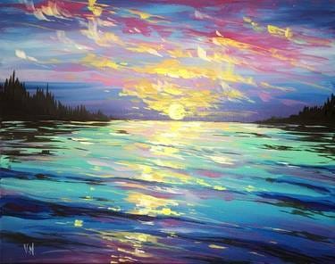Peaceful Place Paint and Sip - The Hub Grill Ahwatukee — Painting
