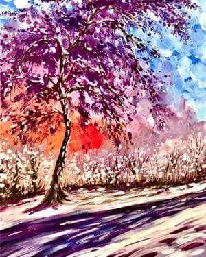 An Impression of Winter - Paint Nite event in Toronto, ON