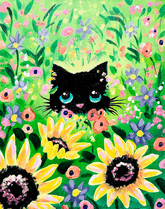 Sunflower Garden Cat thumbnail