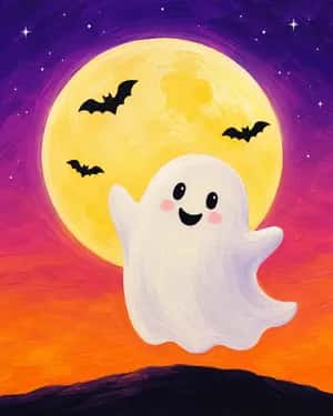 Ghost under the Moon