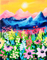 Bright Mountain Flower Field thumbnail