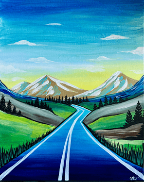 Big Open Road - Paint and sip event at Logan's Roadhouse Chico in Chico, CA - PaintNite.com