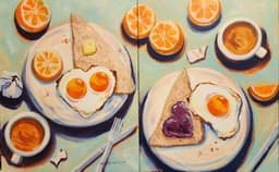 Breakfast Date partner painting thumbnail