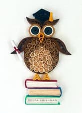 Graduate Owl - Paper Quilling thumbnail