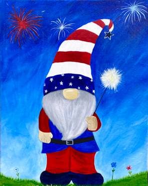 Gnome of the brave - Paint and sip event at Applebees in Chico, CA - PaintNite.com