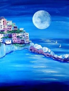 Paint Nite - Italy by the Sea — Painting