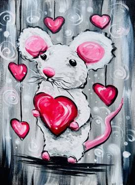 I Love You Mouse - Paint and sip event at Broadway Bar and Grill Portobello in Ottawa, ON - PaintNite.com